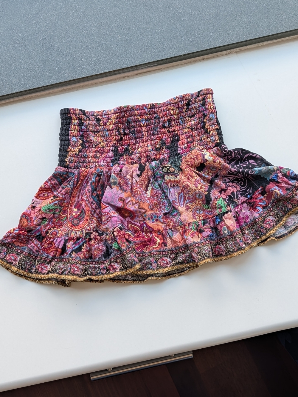 Milla By Camilla Girls' Kids' Boho Stretch Ruffle Skirt Age 6